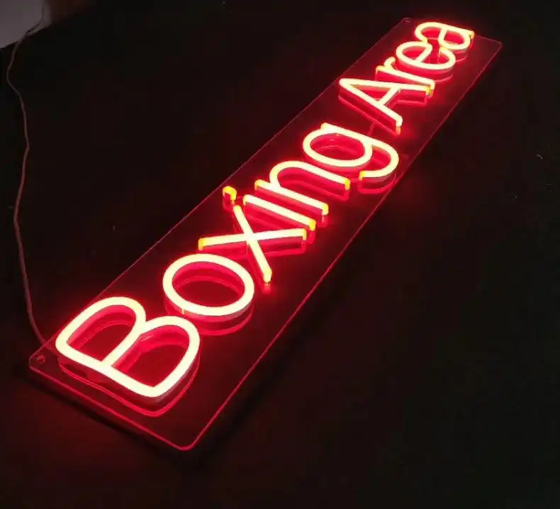 neon personalizado Boxing area neon personalizado Boxing area